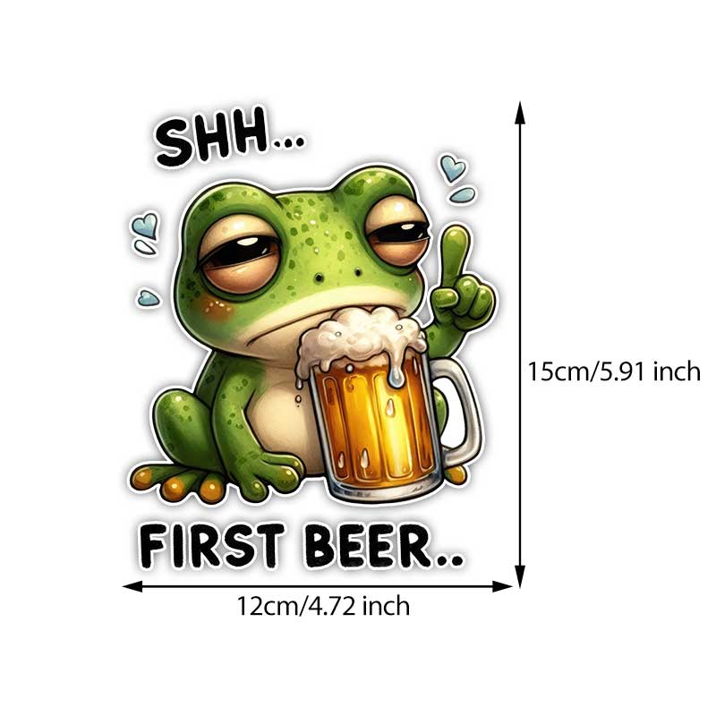 

Car Sticker Cute Drunk Animal Sticker Vinyl Decal Waterproof Rear Window Motorcycle Camper Bumper Truck Laptop Decoration TM363 B-15cm Longest Side