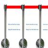 3-Meter Retractable Belt Barrier with Black U-Base
