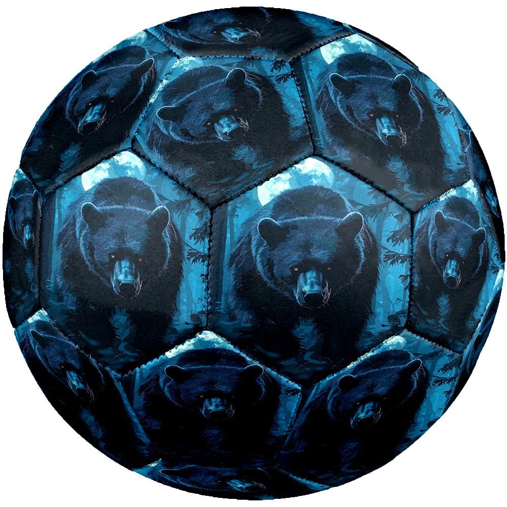 1 pezzo Orso Foresta Illuminata dalla Luna Taglia 5 Pallone da Calcio Pallone da Calcio Professionale per Partite e Allenamento Sportivo Indoor e Outdoor Leggero Resistente c6511