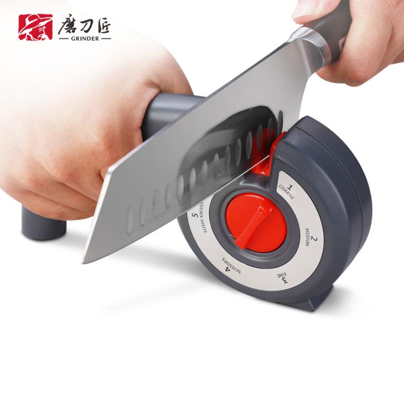 TAIDEA Knife Sharpener 6 in 1Professional Cooking Area Scissors Sharpening Tool Whetstone Diamond Adjust Angle Grinding kitchen tools for Home