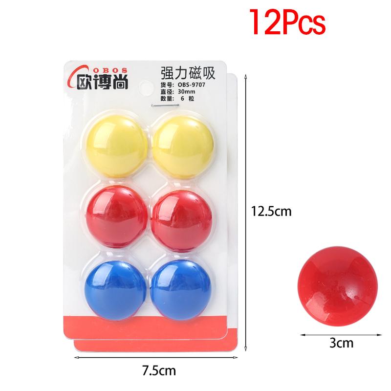 Magnetic Bead Round Refrigerator Fridge Whiteboard Magnets Buttons for Office School Home Room DIY Decoration Magnetic Studs