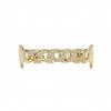 Hot-Selling European & American Hip Hop Halloween Grillz: Chain & Hollow Out Zircon Inlaid Fangs