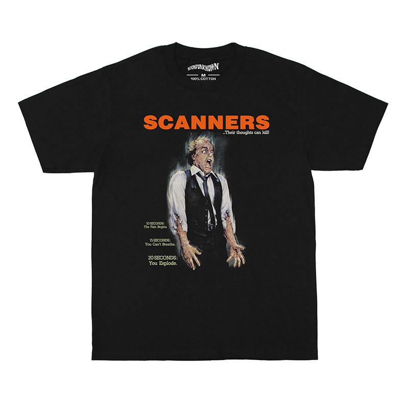Scanners TShirt David Cronenberg Horror Movie Videodrome Prince of Darkness Unisexs Clothing Short Sleeve Cotton Summer Shirt S