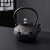 Nagoya Chiyo Hiramarukiku Japanese Cast Iron Tea Kettle
