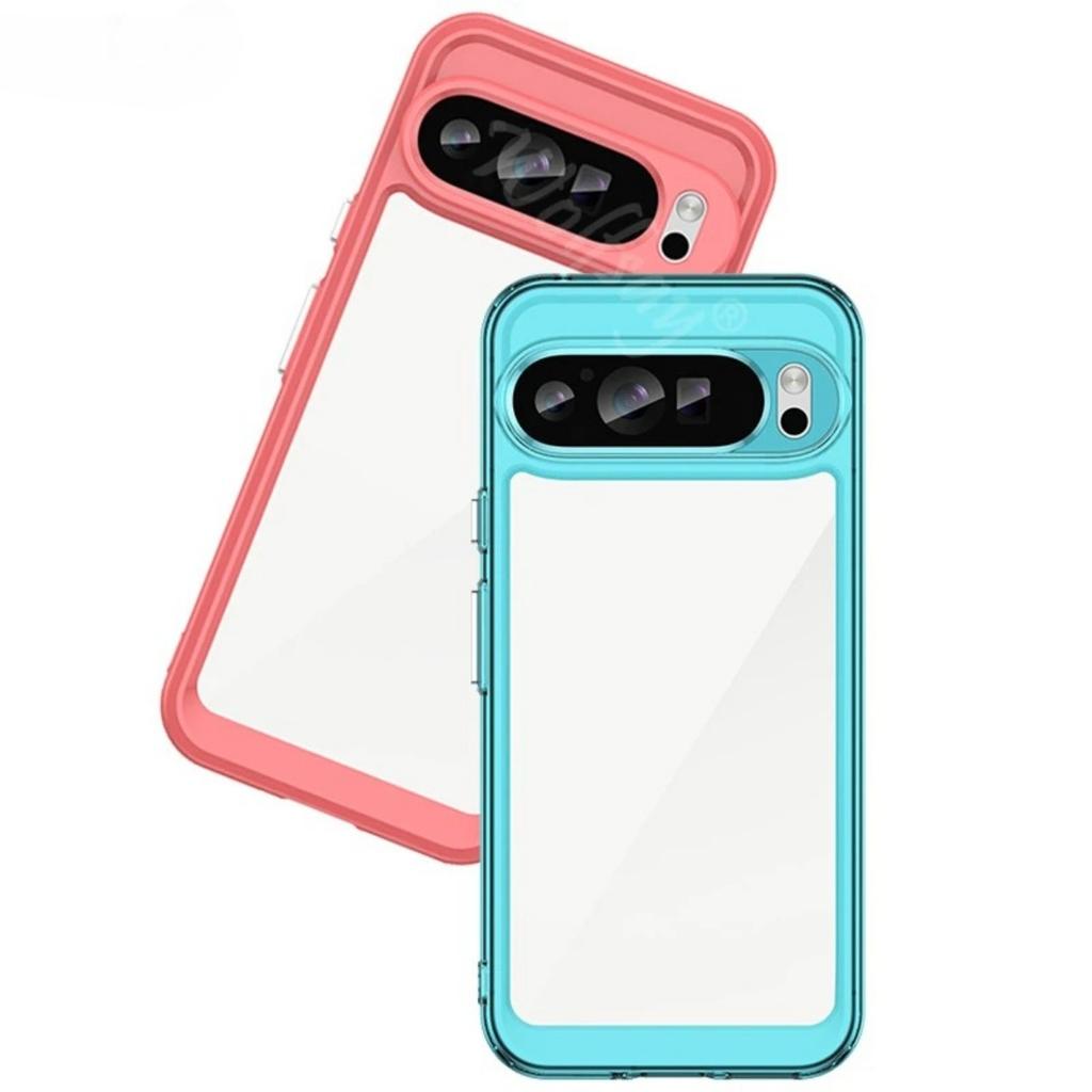 Transparent Phone Case For Google Pixel 9 Pro XL Case Silicone Colorful Back Cover Google Pixel 9 Case For Google Pixel 9 Pro XL