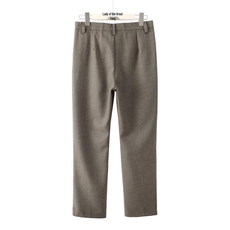 YUZHAOLIN Women's High-Waist Straight-Leg Casual Pants