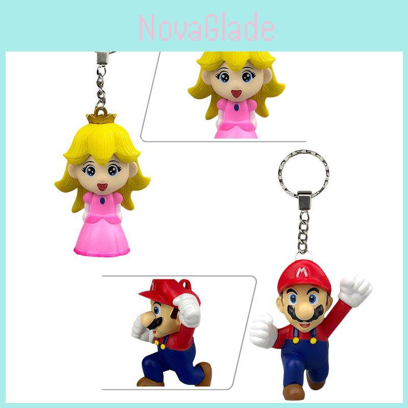 Portachiavi Ciondolo Principessa Peach Carino con Personaggio di Super Mario Per Collezionisti
