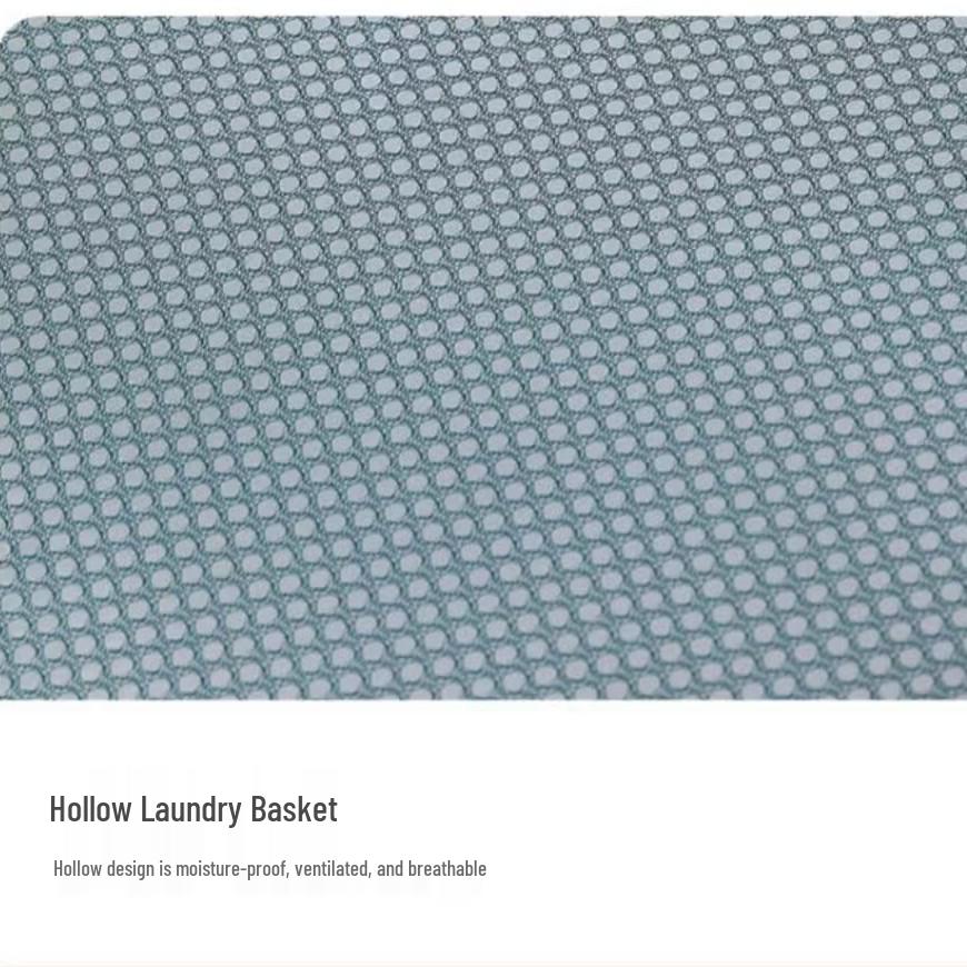 Foldable Mesh Laundry Basket, Large Capacity for Dirty Clothes and Bathroom Storage
