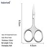 Stainless Steel Beauty Scissors: Round Head Makeup, Eyebrow, and Nose Hair Trimming Tool