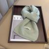 New solid color scarf women's imitation wool versatile scarf men's scarf autumn and winter knitted small scarf tide