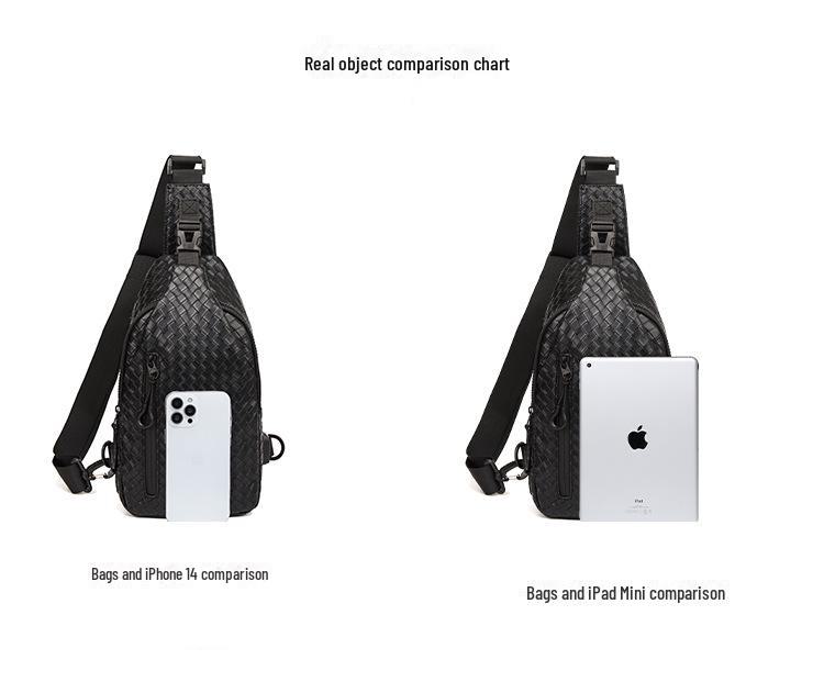 2024 Men's Large Capacity Korean Casual Messenger Bag with USB - Multifunctional Business Shoulder Bag