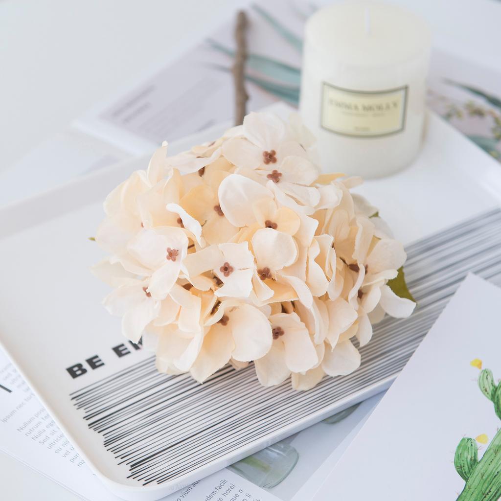 2/5PCS Silk Hydrangea Artificial Flowers High Quality Home Vase Table Decor Wedding Decorative Garden Diy Gift Wreath Material