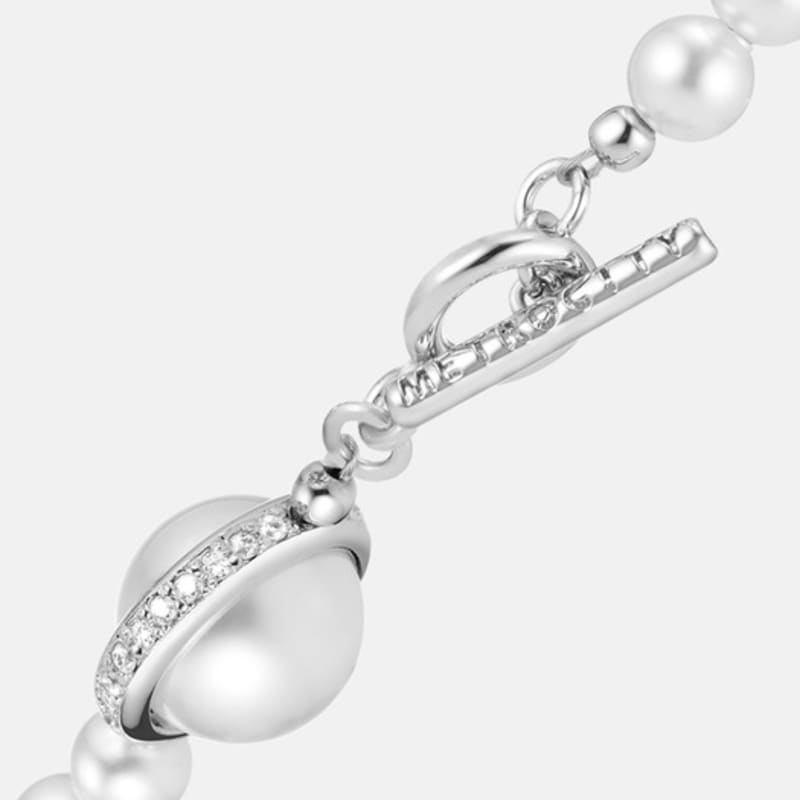 METROCITY JEWELRY 1992 PERLA Sterling Silver White Bracelet A251SB2762WPH