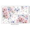 2st/set Väggdekal Dekorativt PVC med hög klibbighet Rosa pionblomma