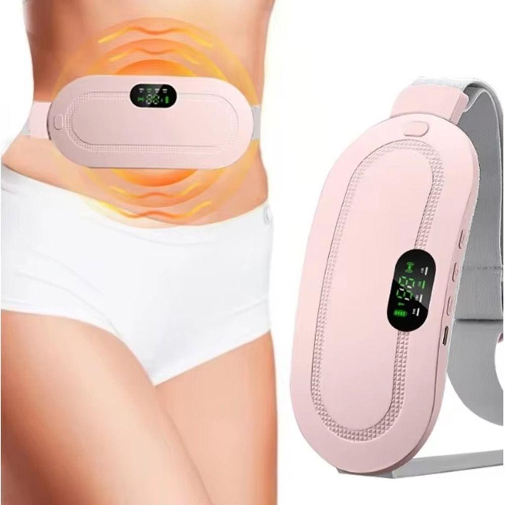 LED Display Smart Menstrual Heating Pad 4 Gear Massage Women Belly Warmer  Body Shaping