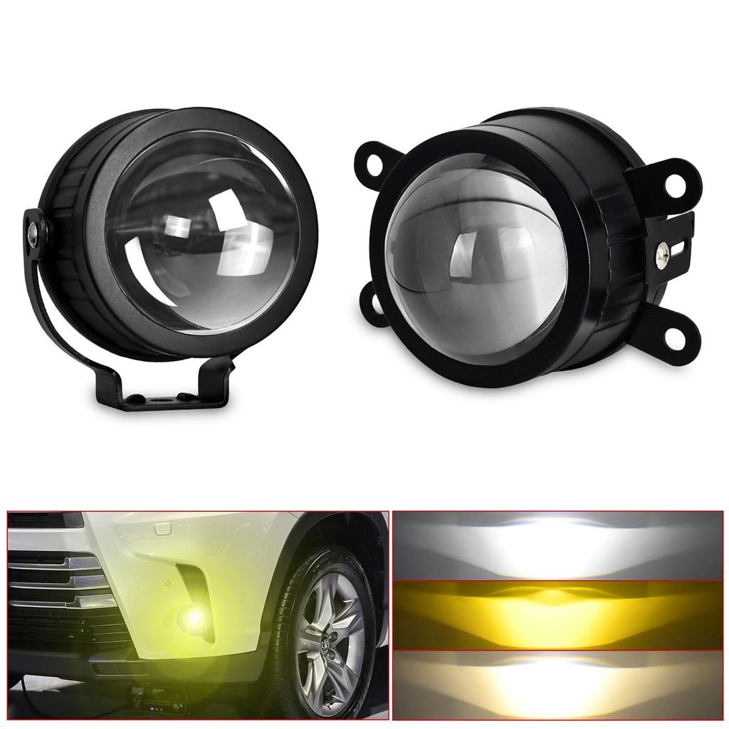 3-calowe światła przeciwmgielne LED, IP67 samochodowe światła przeciwmgielne z uniwersalnym wspornikiem U, światła do jazdy terenowej dla pojazdów