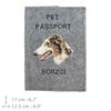 Borzoi, Russian Hunting Sighthound, Russian Wolfhound – Dog passport case, document case | Art-Dog