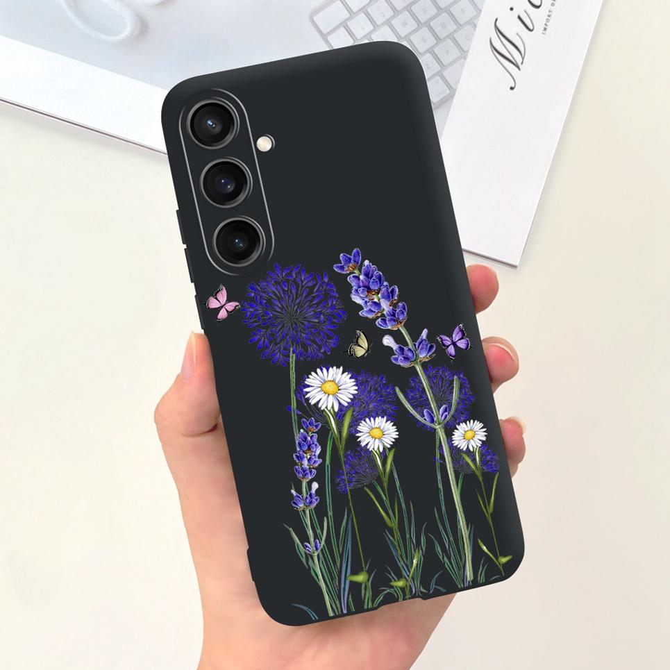 For Funda Samsung Galaxy A35 5G Case Women Fashion Girly Flower Butterfly Bumper For Samsung A35 SM-A356B Coque Silicone Soft