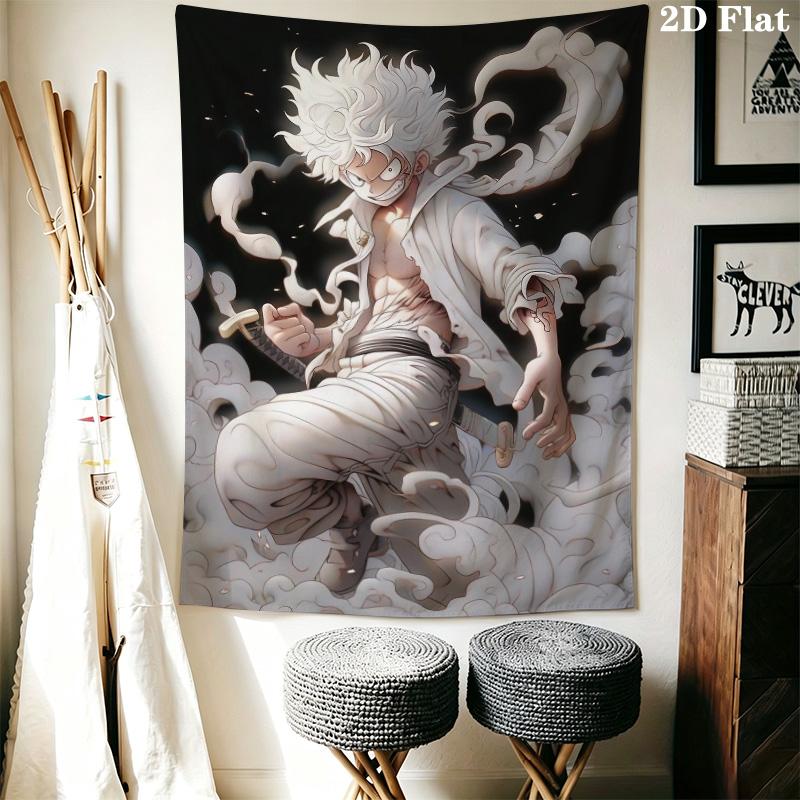 One Piece Sabo Fire Power Tapestry Flame Starry Background Anime Wall Hanging Backdrop for Bedroom Dorm Decor