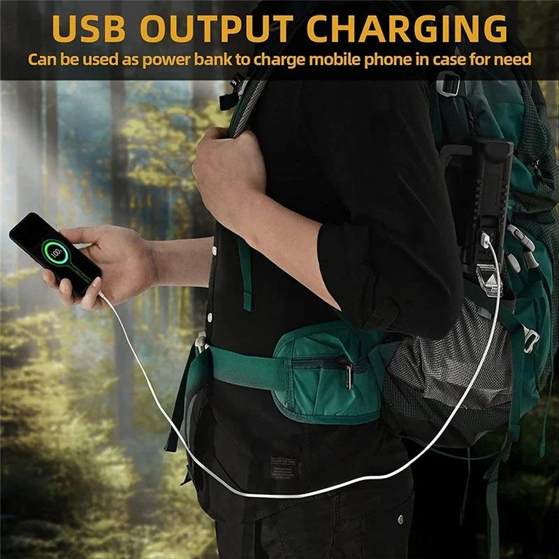 150000LM Powerful LED Flashlight Handheld Searchlight Rechargeable With Stand Super Bright Work Torch Portable Outdoor Lantern