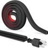 1pc 2mX1.5cm Floor Cable Cover Self-Adhesive Cable Anti Extrusion Extension Wiring Duct Protector Wire Organizer for Floor