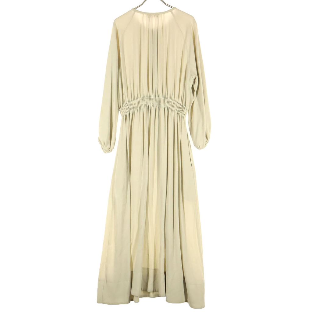 Ebure Made In Japan Long Sleeve Long Dress 36 White System Women Used