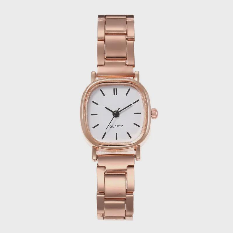 Retro Square Women's Exam Watch - Simple & Stylish Stainless Steel Quartz Watch