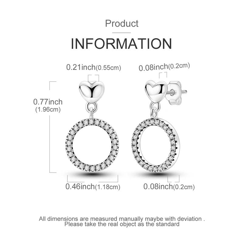 925 Sterling Copper Heart Snake Bone Pattern Cross Shell Zircon Four-pointed Star Earrings for Women Earring Fine Zircon Gifts