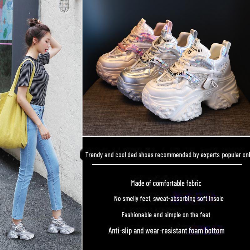 HS6166 Women's 2025 Spring Platform Height-Boosting Sneakers