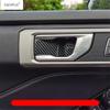 Auto Innentürgriff Schale Dekoration Aufkleber Abdeckung Zierleiste Passend für Ford Explorer - Kohlefaser Innenraum Zubehör