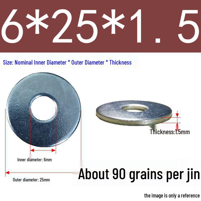 Galvanized Oversized Metal Washers M3-M60