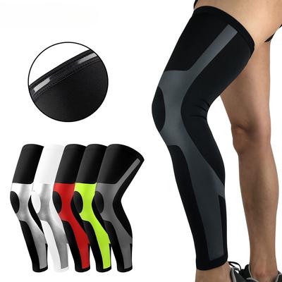 1 pz. Manicotto a compressione per gamba intera per sport all'aria aperta, uomo e donna, ginocchiere per gamba intera, anti-UV, manicotti di supporto per gambe, manicotti per ciclismo