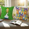 Cartoon The Movie SSimpsons    Cushion Cover Decorative Pillow Sofa Home Decor Case Pillow Cases