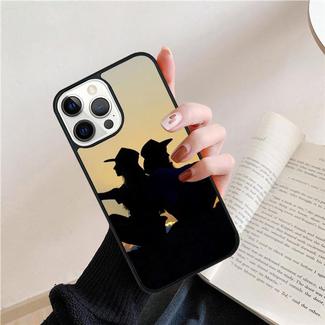 Sunset Cowgirl Horse Silhouette Cover For iPhone 17 Air 15 16e 14 13 12 Pro Max 11 Pro Max Plus Phone Case Coque