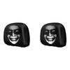 Stretch Car Headrest Cover Set 2 Pack, Visual Cabin Covers for Dust Care and Horror Theme Vehicle Decoration Update