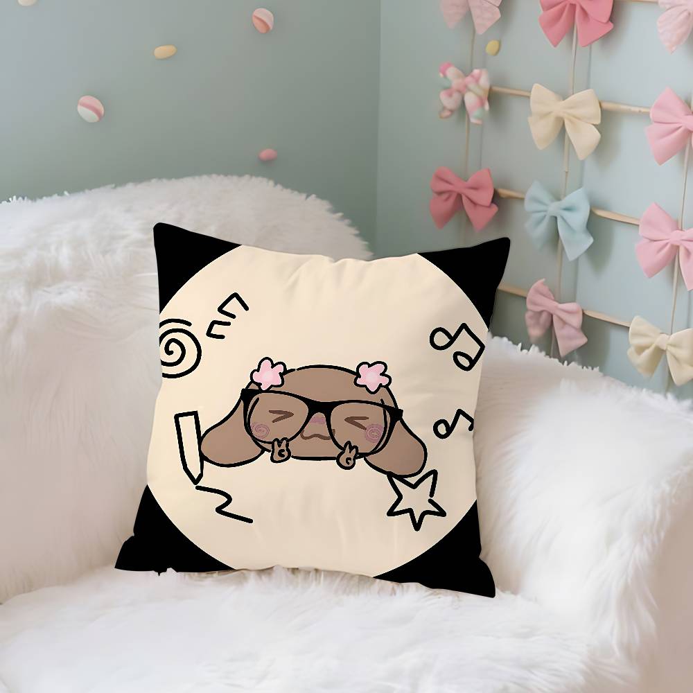 Cute MMochakawaii Case Plush Fabric Soft Pillowcase Double Sided Print Cushion Cover Household Gifts