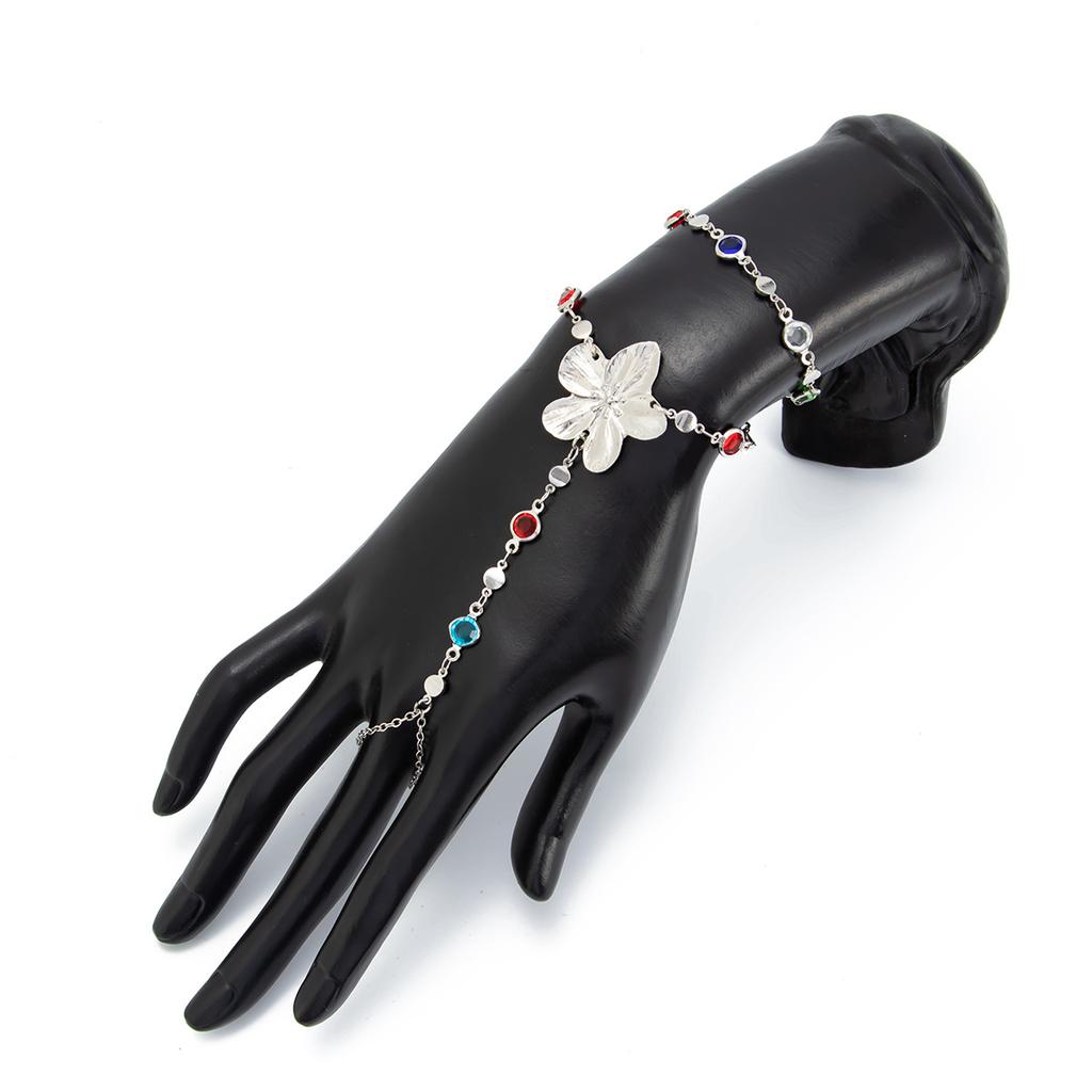 Crystal Tassel Necklace for Women Flower Rhinestone Choker Bohemian Statement Party Jewelry Gift