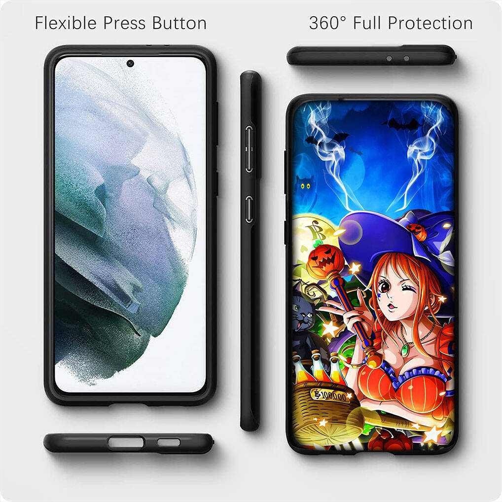 for Samsung Galaxy S25 S24 S23 Ultra FE Plus A17 A37 A57 A56 A55 A06 A16 A15 A36 A26 A35 A05 A25 A54 A34 Phone Case Anime Nami One Piece Luffy Cover