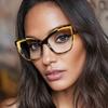 Cat Eye Anti Blue Light Computer Plano Reading Glasses New Optical Eyeglasses Frames for Women Fashion Retro Luxury Eyewear