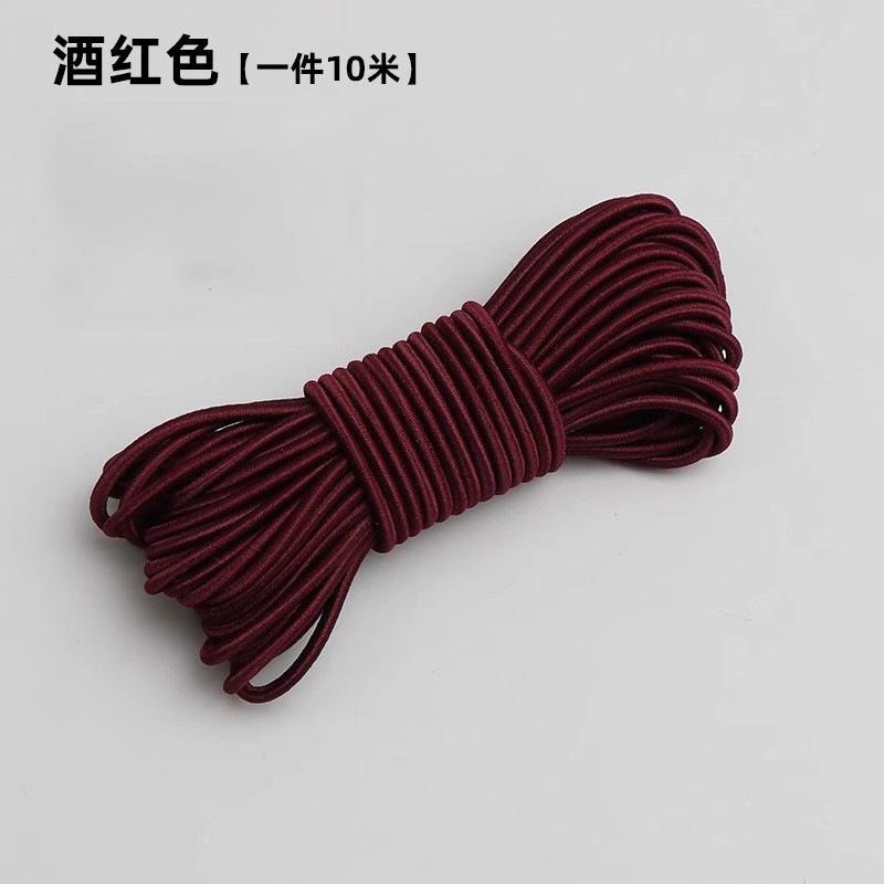 Hohe elastische elastische Seil langlebiges rundes elastisches Band rundes Gummiband Rinderband Seil elastisches Verstellseil elastisches Drahtseil dünn