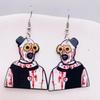 Halloween Bloody Clown Earrings: Spooky Acrylic Jewelry for Ghost Festival