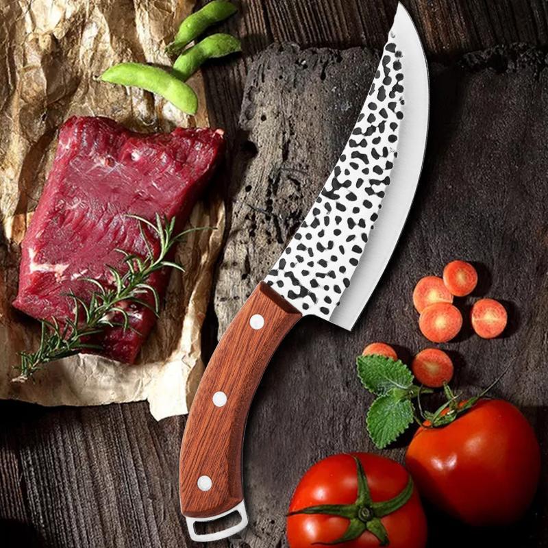 Boning Knife Forged Stainless Steel Meat Cleaver Fruit Vegetable Chef Knife