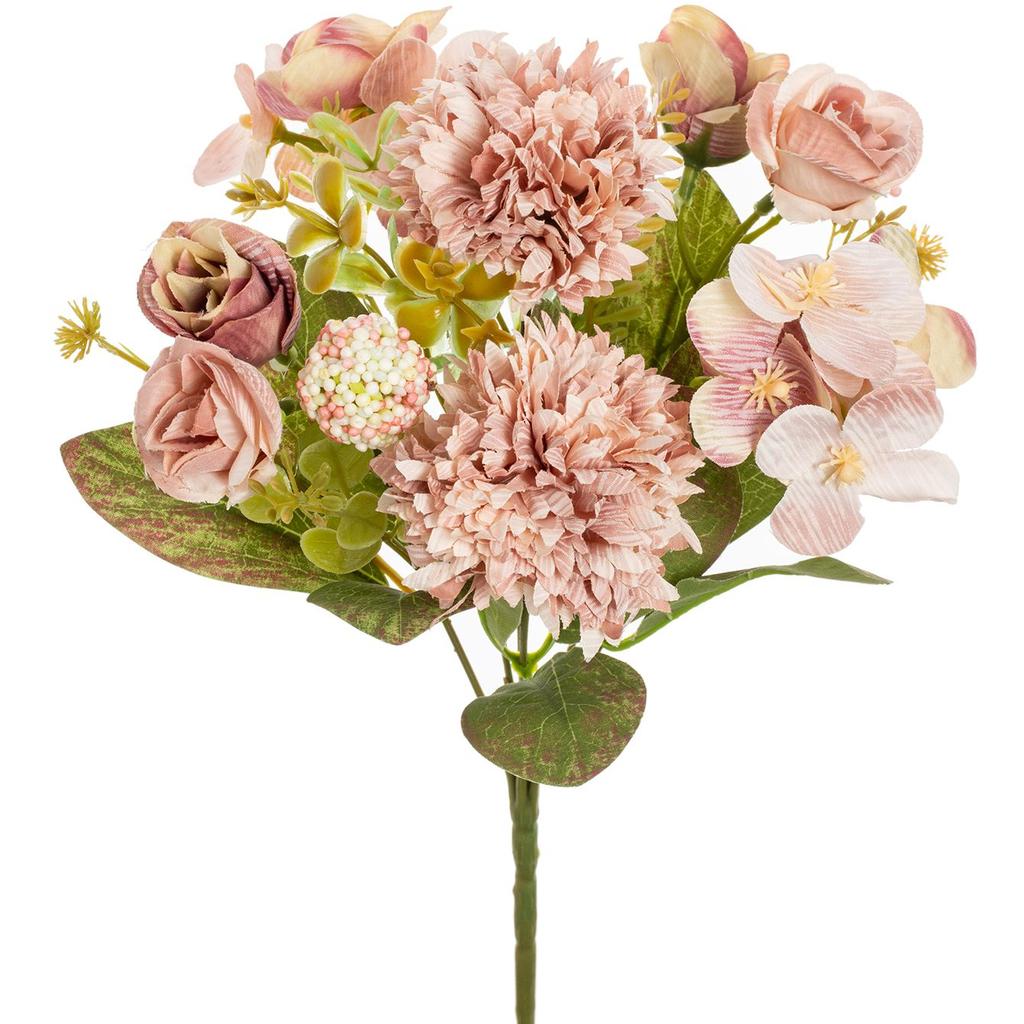 1/3pcs Artificial Flowers Ball Chrysanthemum Rose Wedding Home Room Table Decor Wreath Bridal Bouquet Table Arrangement Diy Gift