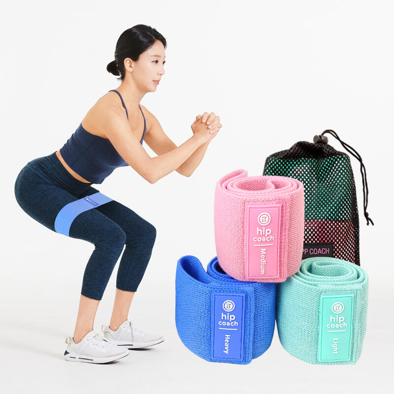 Hip-up band (set of 3) squat loop hip-up elastic exercise band