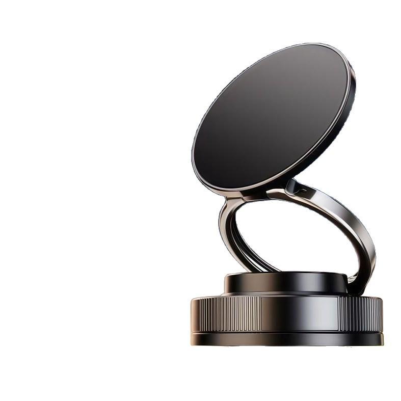 Multifunctional Magnetic Car Phone Holder with Rotating, Folding Design for Center Console Navigation