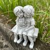 A Little Boy Kisses a Little Girl, a Resin Statue Ornament, Desktop Decoration, Valentine's Day Gift Giving Crafts