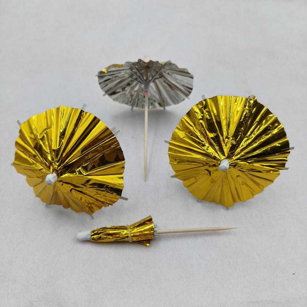 Hawaiian Tissue Paper Umbrella Fruit Stick Swizzles For Party Table Centerpieces