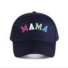 Colorful MAMA Vinyl Wall Decor Baseball Cap Fashion Unisex Sunhat Womens Outdoor Sports Snapback Cap