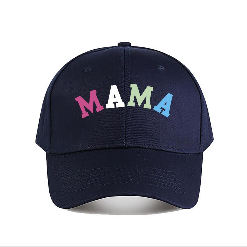Colorful MAMA Vinyl Wall Decor Baseball Cap Fashion Unisex Sunhat Womens Outdoor Sports Snapback Cap