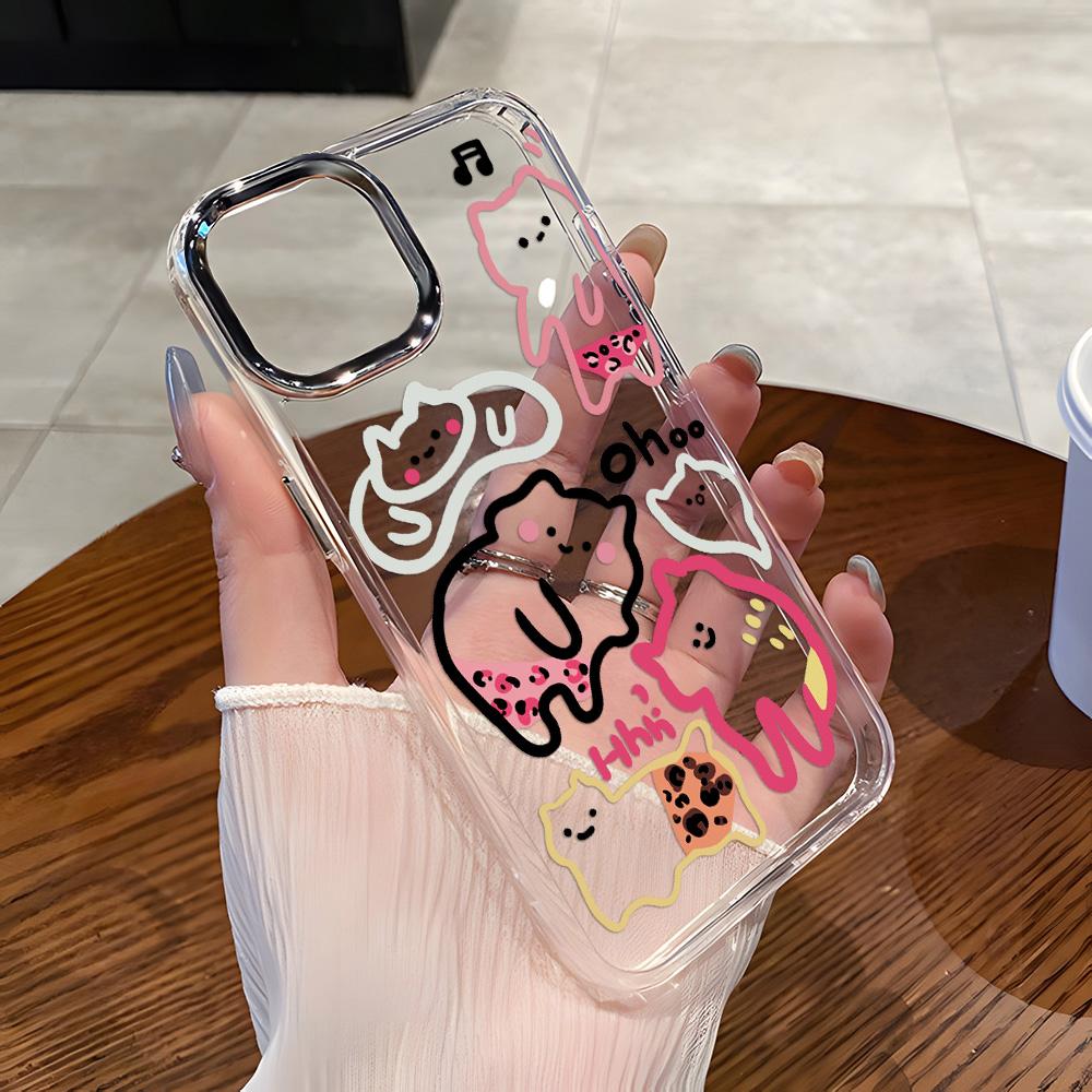 Transparent phone case for iPhone 11 12 13 iPhone 13 14 15 Pro 15 16 Pro Max Samsung A15 A16 A25 A26 A55 A56 S25 S24 S22 S23 Ultra S25 Edge